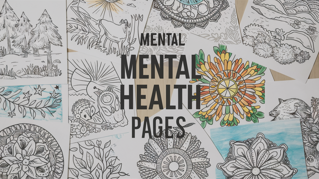 Mental Health Coloring Pages